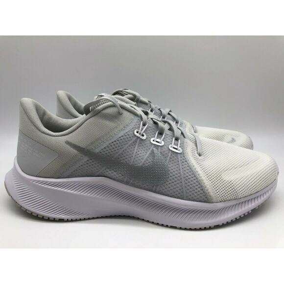 Nike Women's Quest 4 DA1106-100 Running Shoes White/Metallic Silver Size 11📦